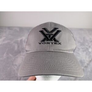 Vortex Optics Gray Mesh Snapback Trucker Hat OSFM Embroidered Logo Cap
